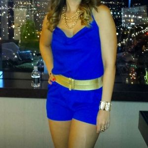 Bebe  Royal Blue Romper